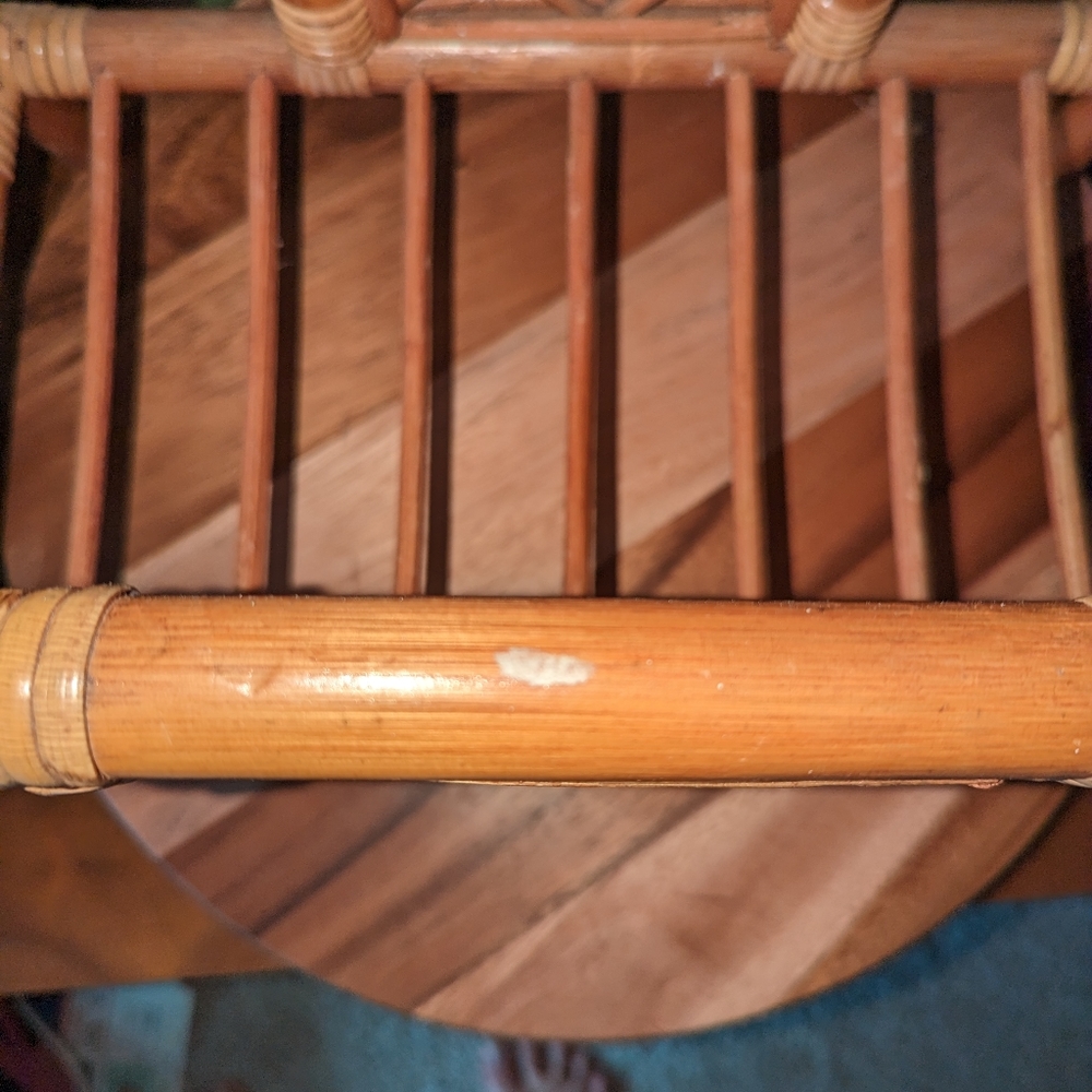 Vintage Boho Magazine Rack - Picture 3 of 4